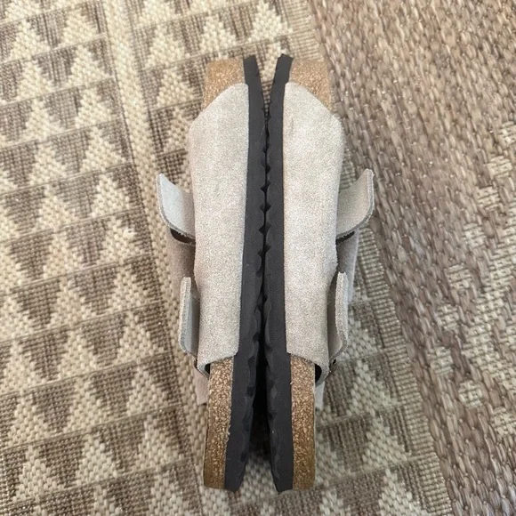 Birkenstock Arizona Suede Leather Slides Sandals Tan Brown  10 M 8 EUR 41 - Picture 3 of 6